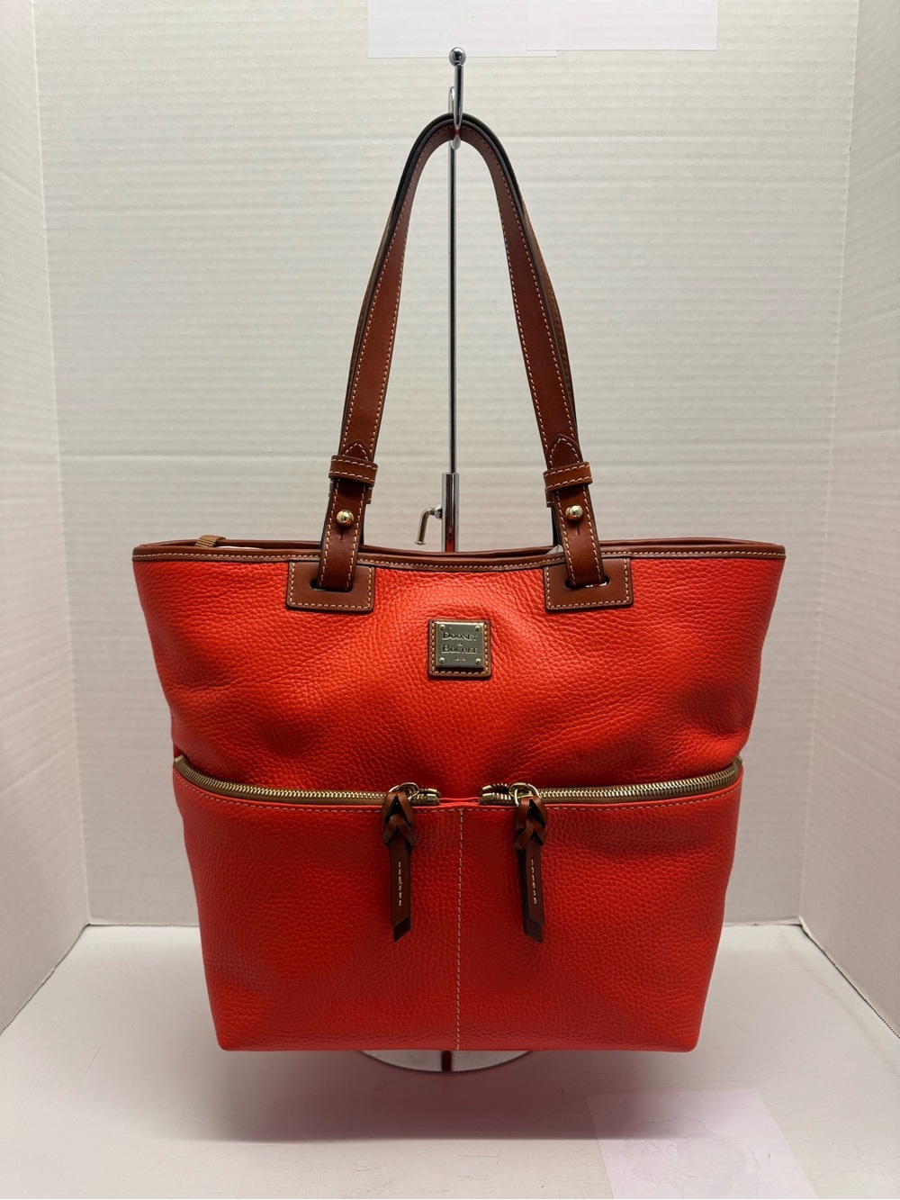 Dooney & Bourke Pebble Leather Convertible Shopper